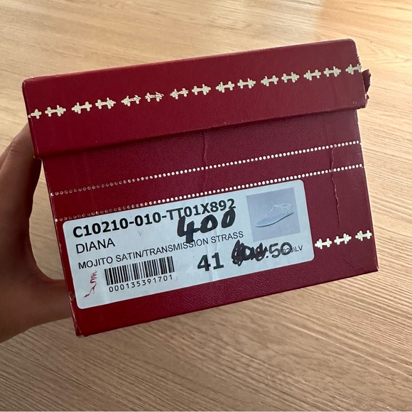 Rene Caovilla Blue Green Gradient Swarovski Crystal Thong Sandals - Picture 9 of 11